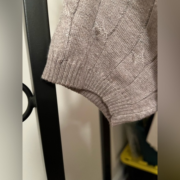 CIELO short sleeve SWEATER blouse NWT size L light tan/beige - Picture 4 of 6